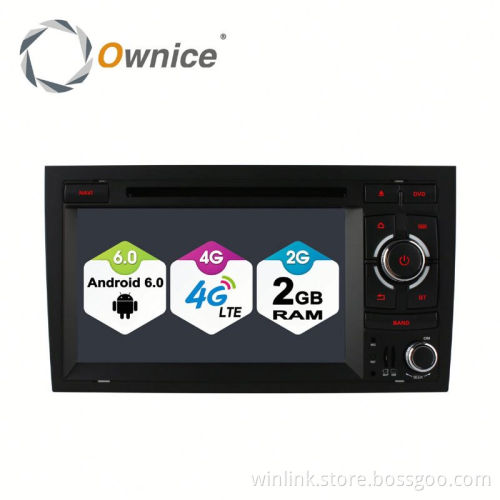 Ownice Android 6.0 Cortex A53 4core Car DVD GPS Radio Player for Audi A4 S4 bulit in 4G LTE + 2G Ram